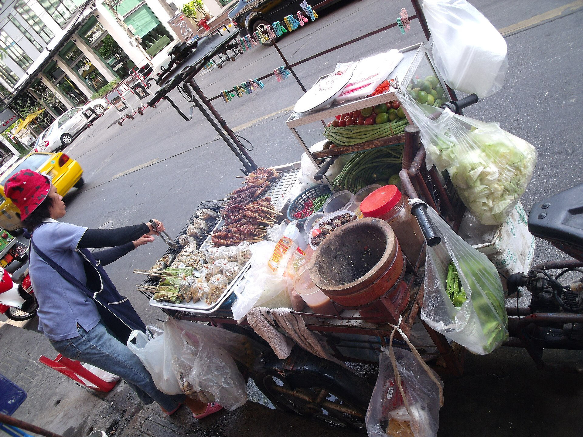 Bangkok street food evening