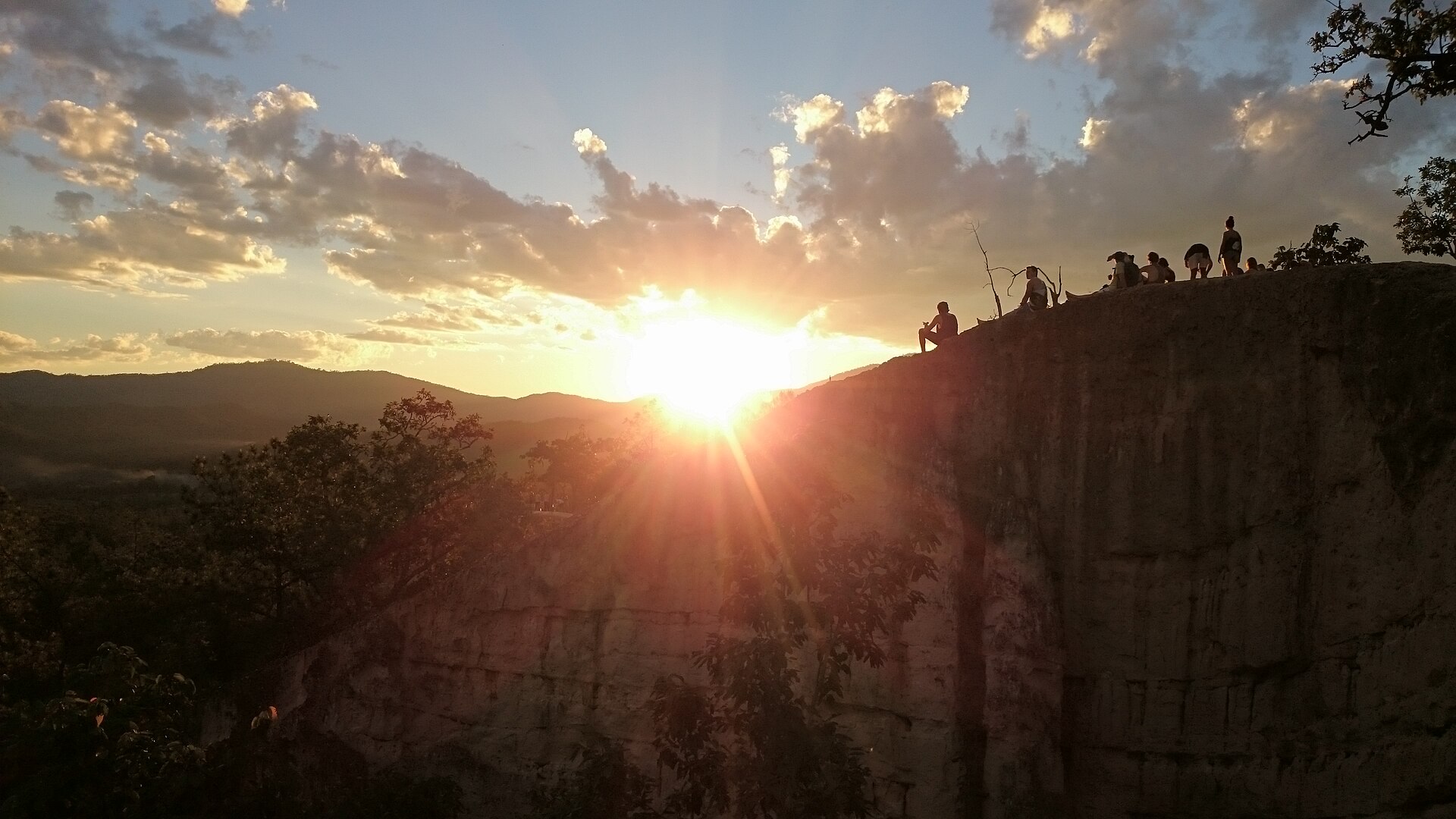 Pai canyon sunset Thailand